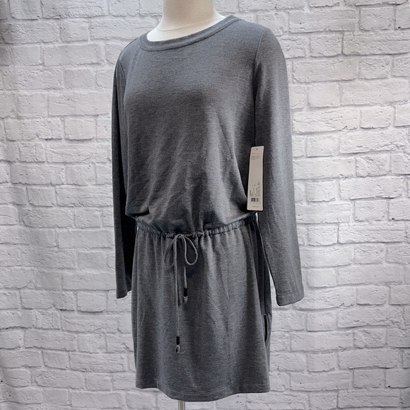 Lole Dresses & Skirts - Lolë Samina Drawstring Long Sleeve Dress, Sz L